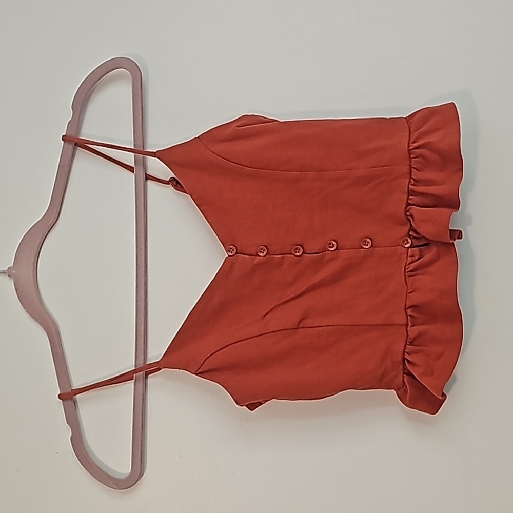 Button Up Crop Top